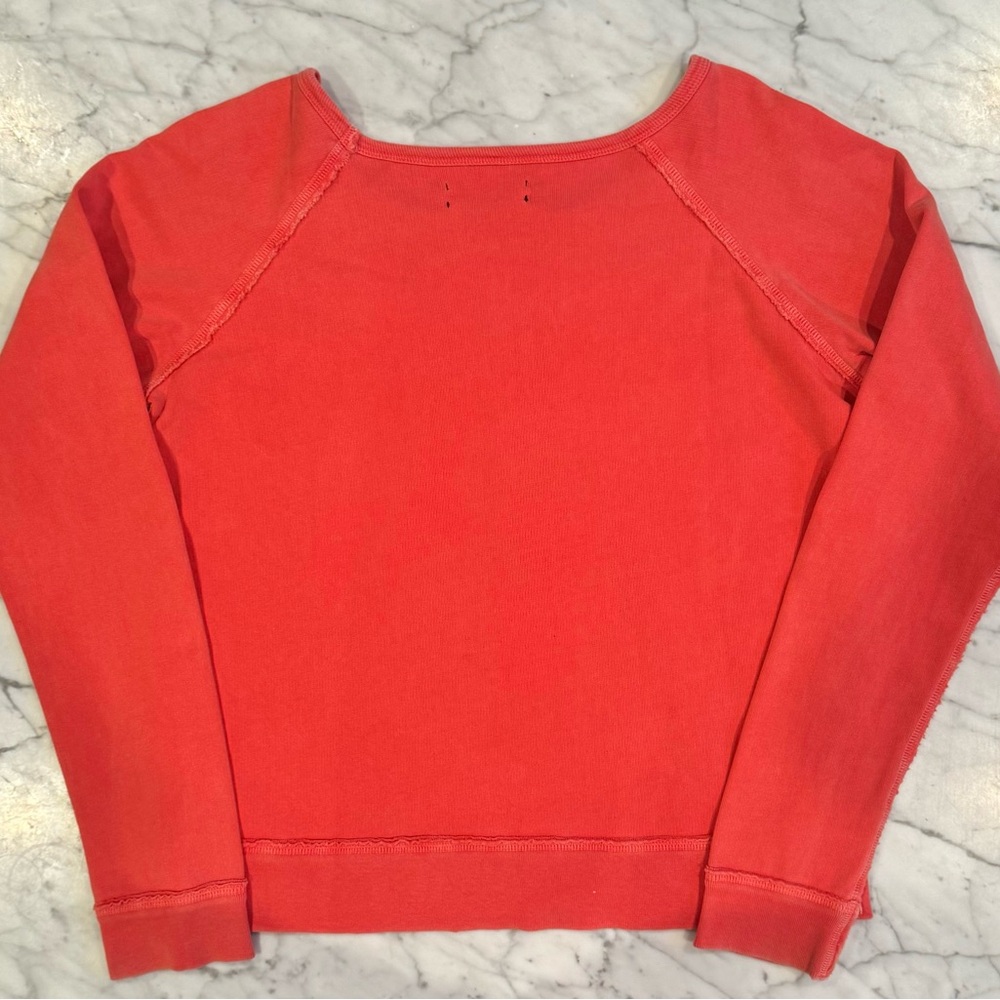 Elizabeth and James Textile “Los Angeles” salmon/pink crewneck sweater - Picture 3 of 6